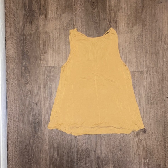 Summer Front Strap Mustard Tank Top - Picture 2 of 2
